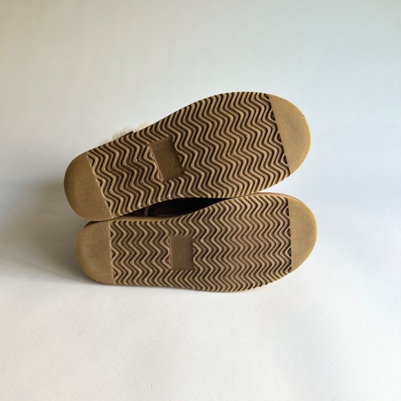 Unbranded Tan Suede Genuine Leather Sheepskin Lining Mid Calf Boots size 9 - Picture 11 of 14